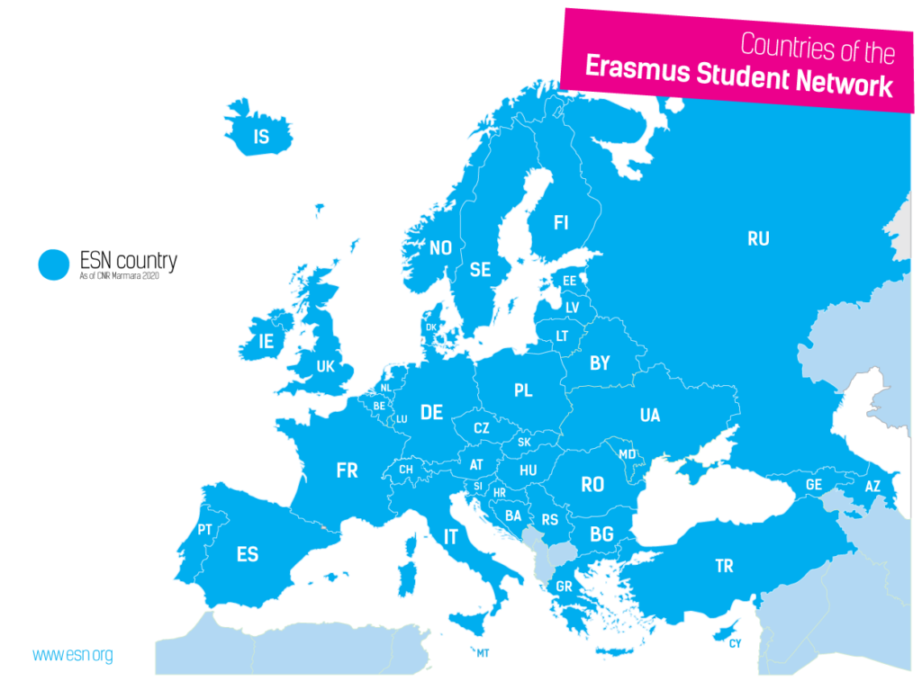 ESN-country-map